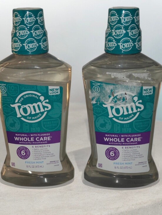 Tom's Of Maine Other - Tom's of Maine Whole Care Natural Anticavity Fluoride Mouthwash 2 Pack Sealed